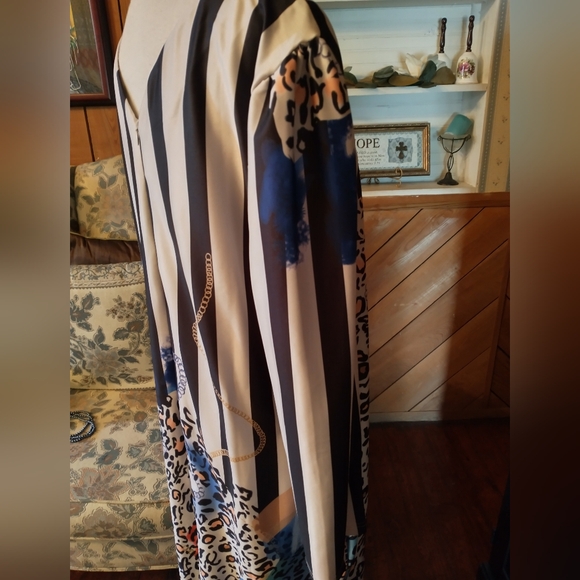 Shein Curve Striped/Animal Print Maxi Dress - Picture 10 of 11